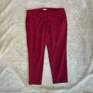J.Jill Premium wine Bi-Stretch capri pants 16 petite